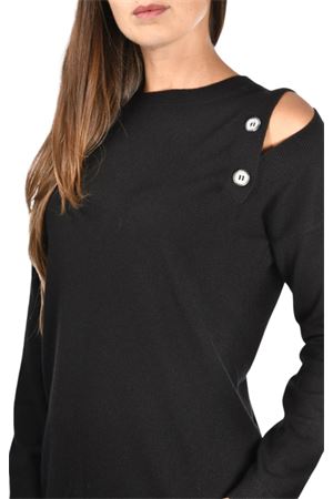 GIROCOLLO SPALLA SCOPERTA NERO 5729812837099 PAOLO FIORILLO CAPRI | Maglia girocollo | 5729812837099